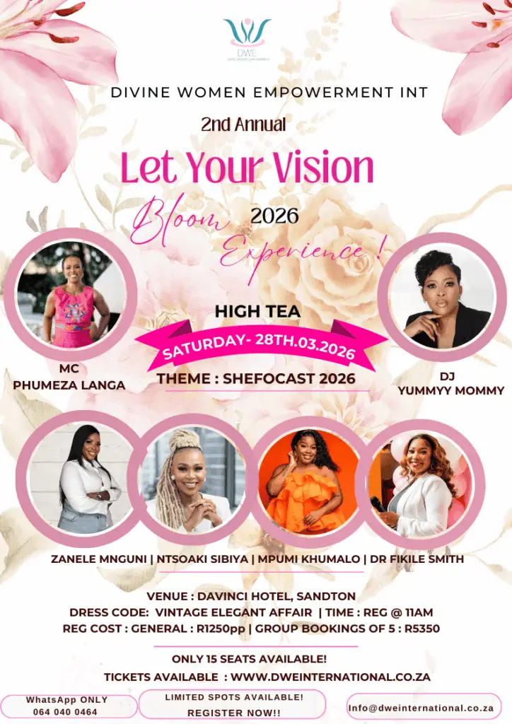 DWE LET YOUR VISION BLOOM 2026 CONTENT